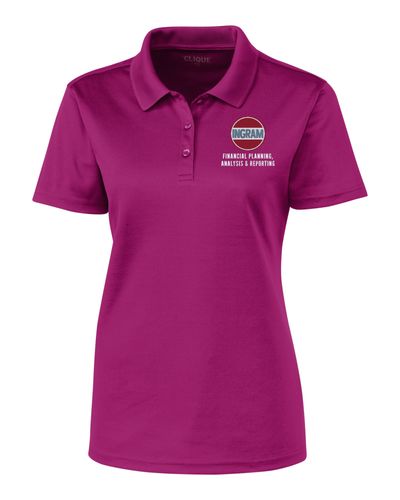 Finance Clique Spin Eco Performance Pique Womens Polo (Made to Order) image thumbnail