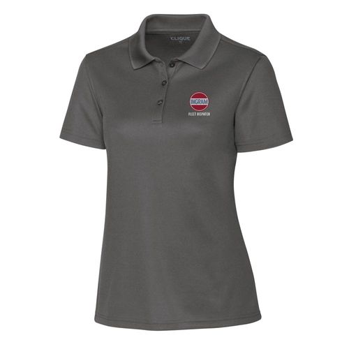 Fleet Dispatch Clique Spin Eco Performance Pique Womens Polo (Made to Order) image thumbnail