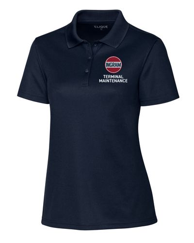 Terminal Maintenance Clique Spin Eco Performance Pique Womens Polo (Made to Order) image thumbnail