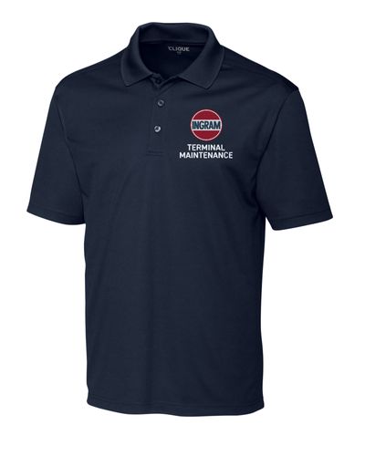 Terminal Maintenance Clique Spin Eco Performance Pique Mens Polo (Made to Order) image thumbnail