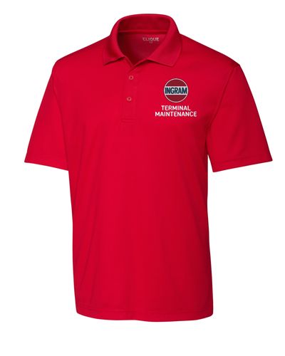 Terminal Maintenance Clique Spin Eco Performance Pique Mens Polo (Made to Order) image thumbnail