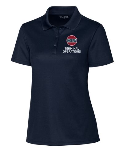 Terminal Operations Clique Spin Eco Performance Pique Womens Polo (Made to Order) image thumbnail