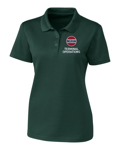 Terminal Operations Clique Spin Eco Performance Pique Womens Polo (Made to Order) image thumbnail