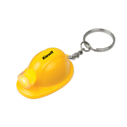 Image of Hard Hat LED Key Chain Yellow