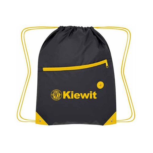 Drawstring Bag - Black/Yellow image thumbnail