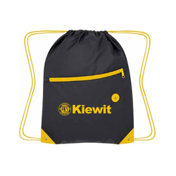 Image of Drawstring Bag - Black/Yellow