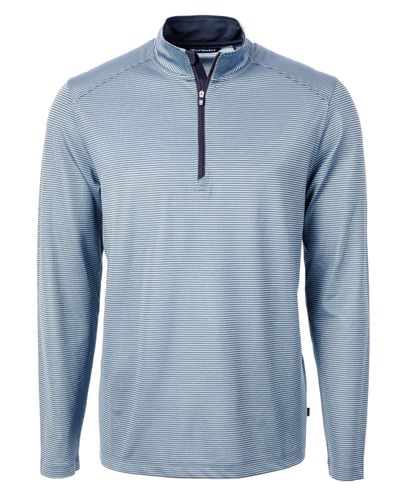 Big D Eco Pique Micro Stripe 1/4 Zip  image thumbnail