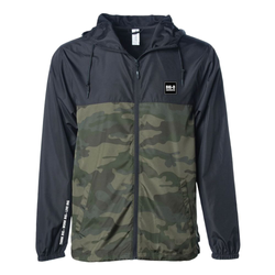 Image of Big D Black And Forest Camo Windbreaker