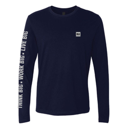 Image of Big D Long Sleeve Navy T-shirt