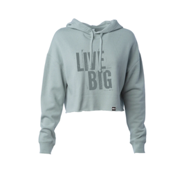 Image of Big D Women's Lightweight Cropped Hoodie - Sage