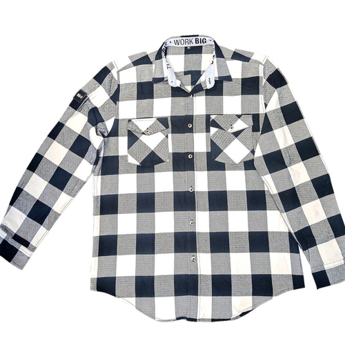 Big D Men's Flannel Shirt - Black image thumbnail