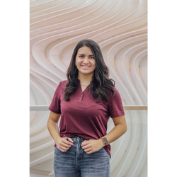 Image of North End Women's Jaq Snap-Up Stretch Performance Polo - Burgundy