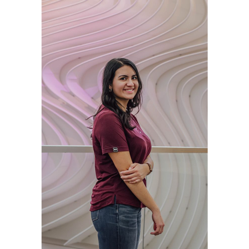 North End Women's Jaq Snap-Up Stretch Performance Polo - Burgundy image thumbnail