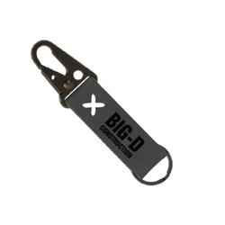 Image of Big D Leather Keychain with Antique Nickel Carabiner