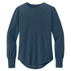 Image of Women's Stretch Jersey Long-Sleeve Blouse Top