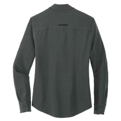 Image of Women's Stretch Crepe Long-Sleeve Camp Blouse