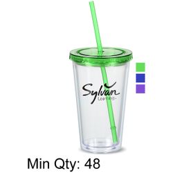 Image of Acrylic Tumbler with Straw