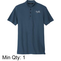 Image of Stretch Pique Henley -Men's