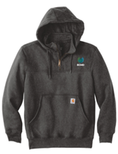Carhartt Rain Defender Paxton Heavyweight Hooded Zip Mock Sweatshirt image thumbnail