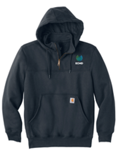 Carhartt Rain Defender Paxton Heavyweight Hooded Zip Mock Sweatshirt image thumbnail