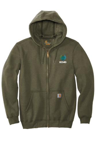 Carhartt Midweight Hooded Zip-Front Sweatshirt image thumbnail