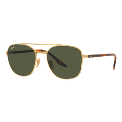 Image of Ray-Ban RB3688 Sunglasses Gold-Yellow Havana Vintage/Green Classic, Size 55 frame