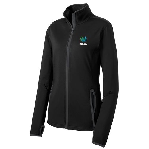 Sport-Tek Sport-Wick Stretch Contrast Full-Zip Jacket image thumbnail