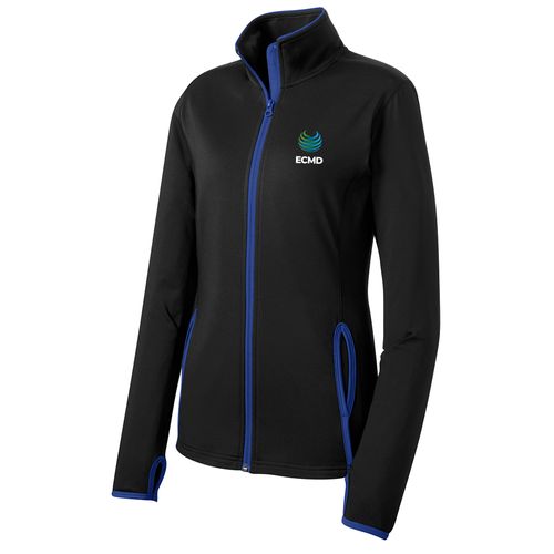 Sport-Tek Sport-Wick Stretch Contrast Full-Zip Jacket image thumbnail