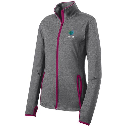 Sport-Tek Sport-Wick Stretch Contrast Full-Zip Jacket image thumbnail