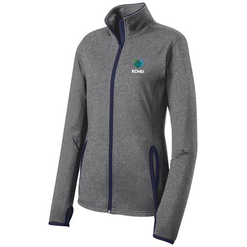 Sport-Tek Sport-Wick Stretch Contrast Full-Zip Jacket image thumbnail