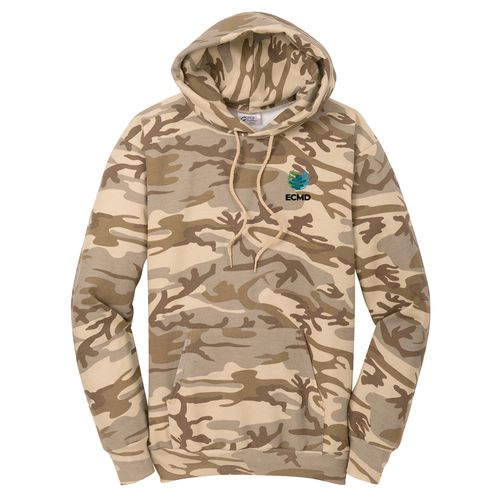Port & Company Core Fleece Camo Pullover Hooded Sweatshirt image thumbnail
