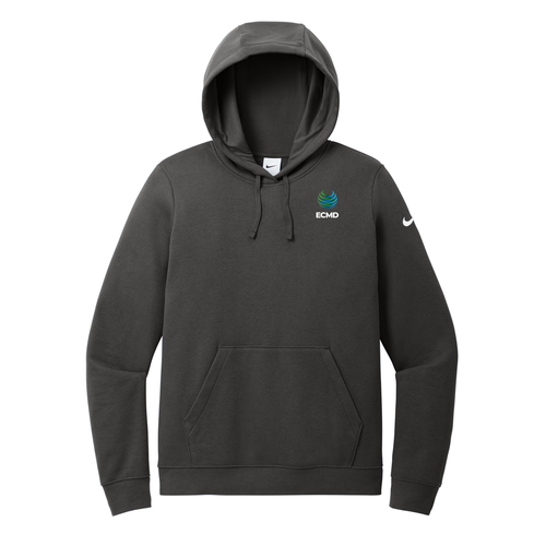 Nike Ladies Club Fleece Sleeve Swoosh Pullover Hoodie image thumbnail