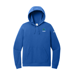 Image of Nike Ladies Club Fleece Sleeve Swoosh Pullover Hoodie