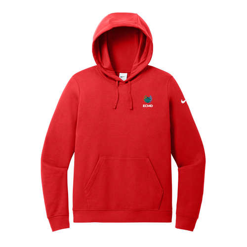 Nike Ladies Club Fleece Sleeve Swoosh Pullover Hoodie image thumbnail