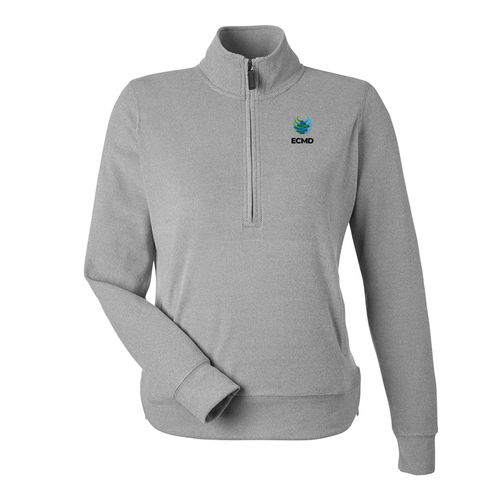J. America Women's Element Fleece Quarter-Zip Sweatshirt image thumbnail