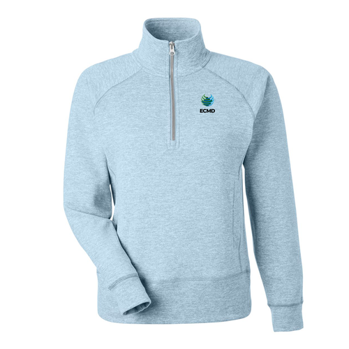 J. America Women's Electric Fleece Quarter-Zip Sweatshirt image thumbnail