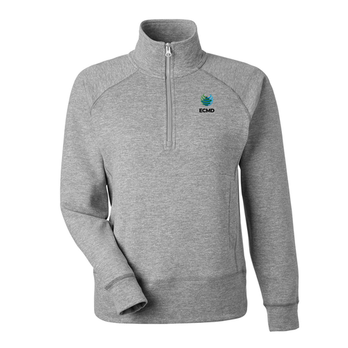 J. America Women's Electric Fleece Quarter-Zip Sweatshirt image thumbnail