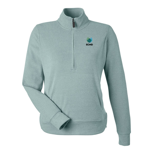 J. America Women's Element Fleece Quarter-Zip Sweatshirt image thumbnail