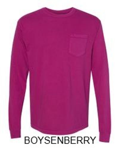 Comfort Colors Unisex Garment-Dyed Heavyweight Long Sleeve Pocket T-Shirt image thumbnail