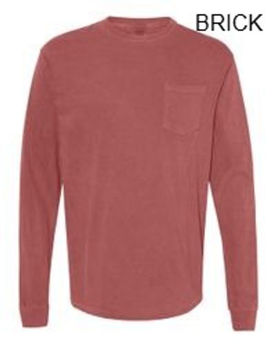 Comfort Colors Unisex Garment-Dyed Heavyweight Long Sleeve Pocket T-Shirt image thumbnail