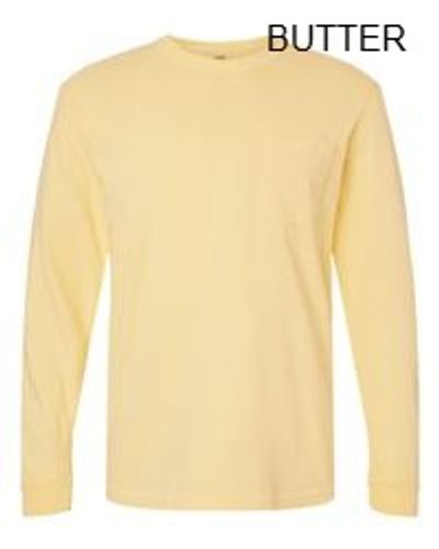 Comfort Colors Unisex Garment-Dyed Heavyweight Long Sleeve Pocket T-Shirt image thumbnail