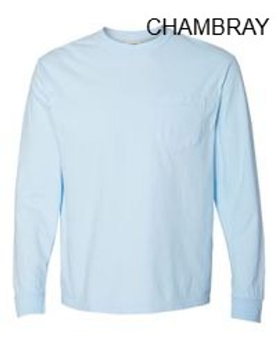 Comfort Colors Unisex Garment-Dyed Heavyweight Long Sleeve Pocket T-Shirt image thumbnail