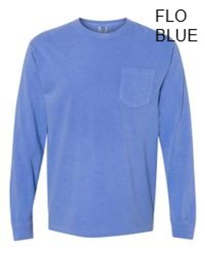 Comfort Colors Unisex Garment-Dyed Heavyweight Long Sleeve Pocket T-Shirt image thumbnail