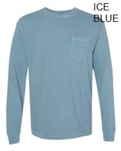 Comfort Colors Unisex Garment-Dyed Heavyweight Long Sleeve Pocket T-Shirt image thumbnail