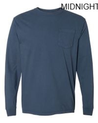 Comfort Colors Unisex Garment-Dyed Heavyweight Long Sleeve Pocket T-Shirt image thumbnail