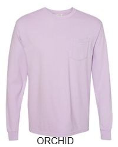 Comfort Colors Unisex Garment-Dyed Heavyweight Long Sleeve Pocket T-Shirt image thumbnail