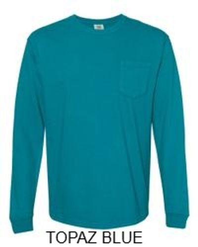 Comfort Colors Unisex Garment-Dyed Heavyweight Long Sleeve Pocket T-Shirt image thumbnail