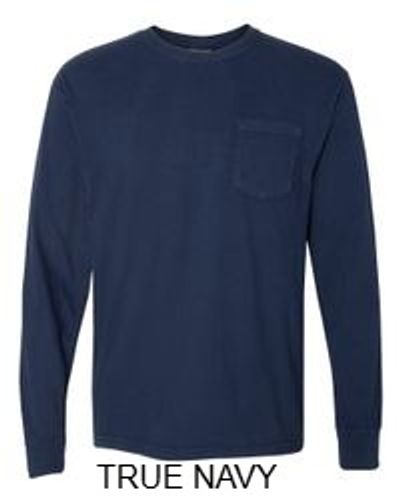 Comfort Colors Unisex Garment-Dyed Heavyweight Long Sleeve Pocket T-Shirt image thumbnail