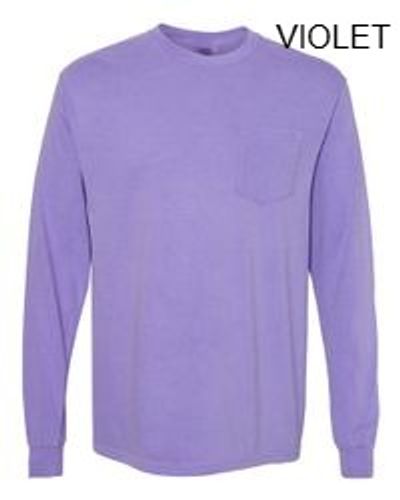 Comfort Colors Unisex Garment-Dyed Heavyweight Long Sleeve Pocket T-Shirt image thumbnail