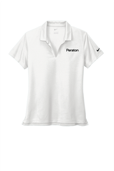 Image of Nike Ladies Dri-FIT Micro Pique 2.0 Polo - White